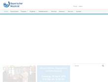 Tablet Screenshot of bayerischer-musikrat.de
